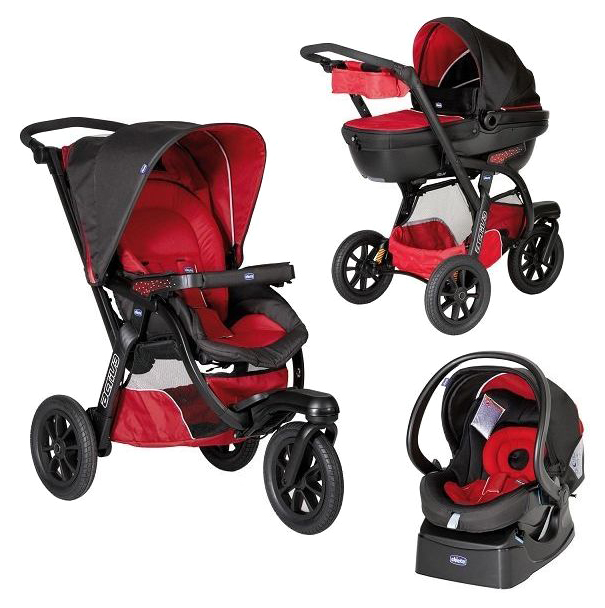 

Коляска Chicco Trio Activ3 3 в 1 With Kit Сar RedBerry, Activ3