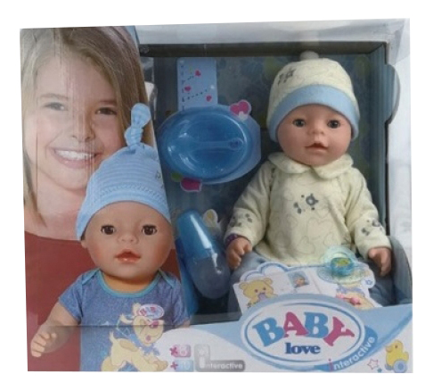 

Пупс Baby love с аксессуарами пьет писает Shantou Gepai BL030E 12, Baby Love
