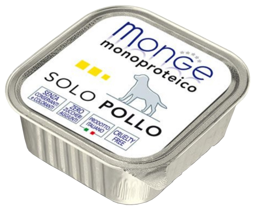 Консервы для собак Monge Monoproteico Solo, курица, 24шт по 150г
