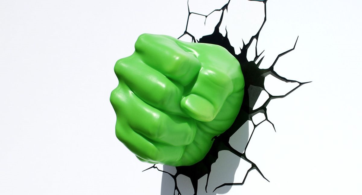 

Настенный 3D cветильник 3DLightFX Hulk Fist, Светильник 3D Hulk Fist