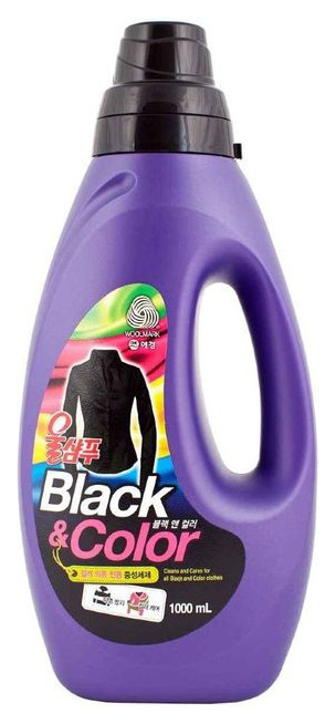фото Гель для стирки kerasys wool shampoo black and color 1000 мл