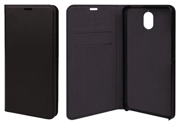 фото Чехол nokia 3.1 slim flip cover black cp-306