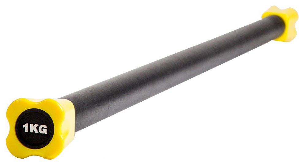 Бодибар ProfiFit 120 см, black/yellow, 1 кг
