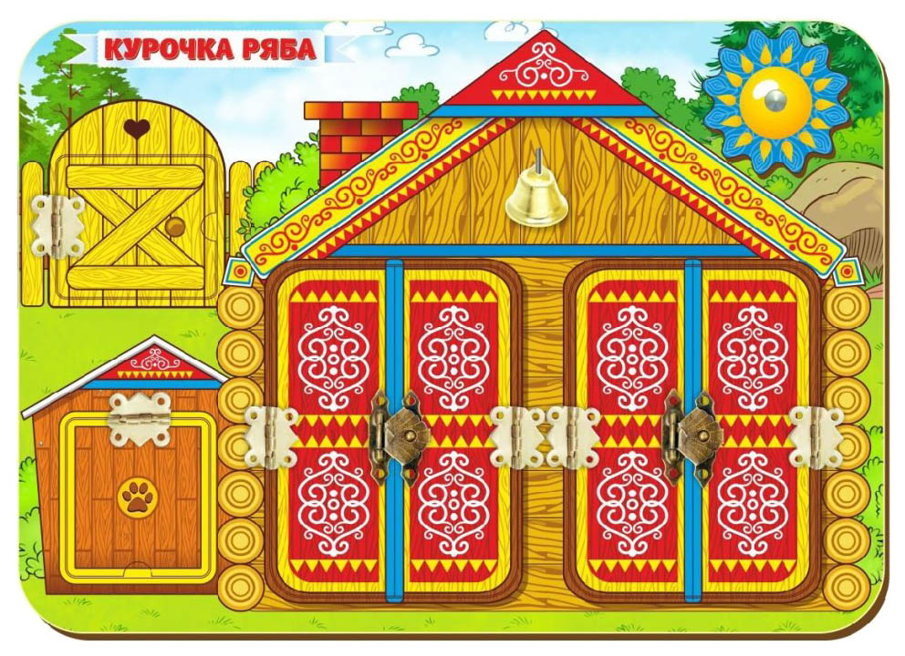 

Развивающая игрушка Woodland Бизиборд Курочка Ряба 112105, Курочка Ряба