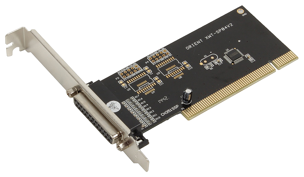 

Контроллер LPT Orient XWT-SP04V2; PCI to LPT 1-port WCH CH351 oem, XWT-SP04V2