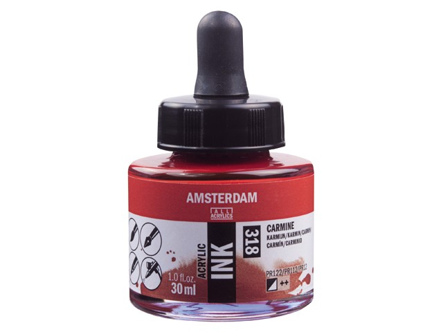 

Акриловые чернила Royal Talens Amsterdam №318 карминовый 30 мл