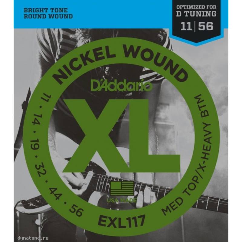 фото Струны для электрогитары d addario exl117 d'addario