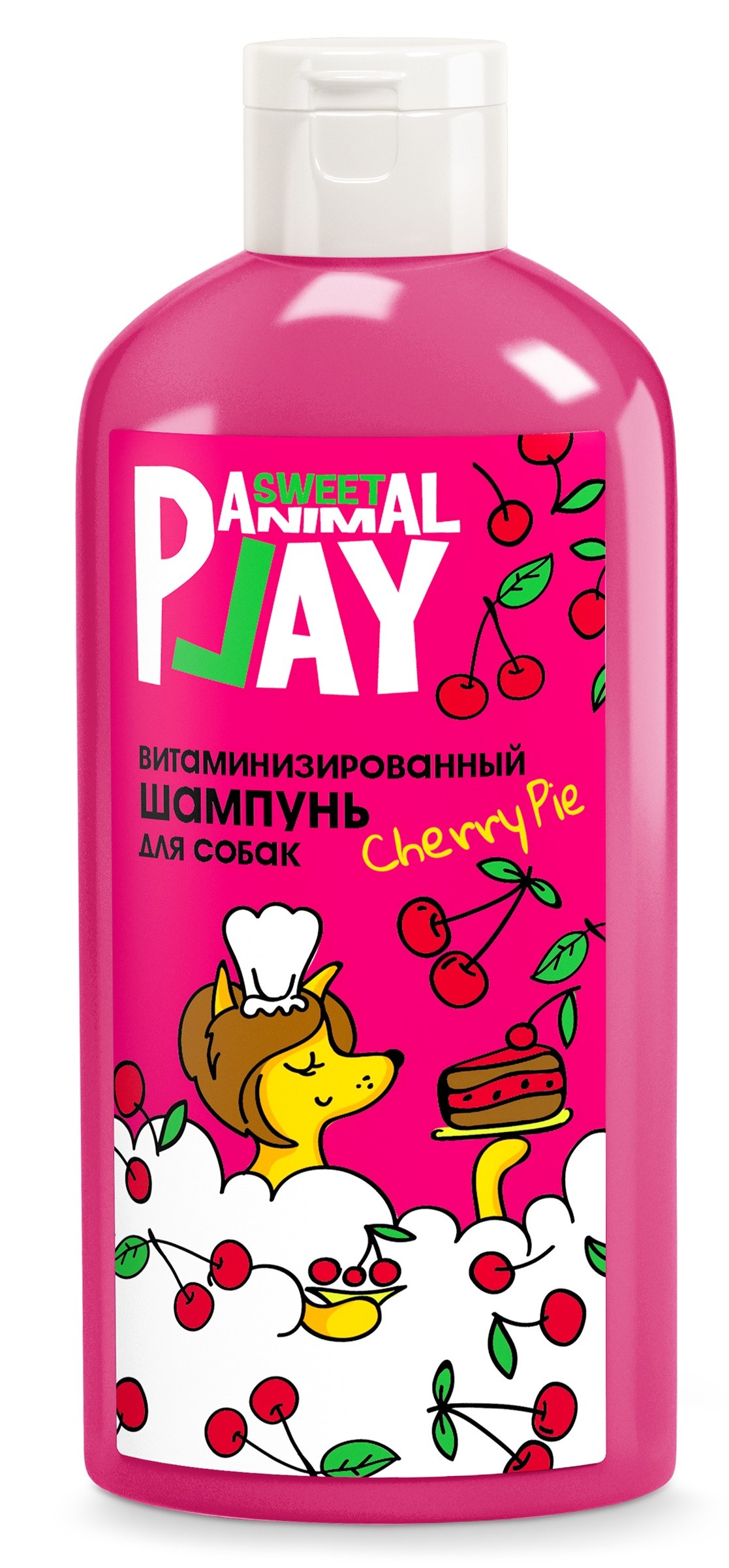 Шампунь для собак Animal Play SWEET Вишневый пай, витаминизированный, 300 мл