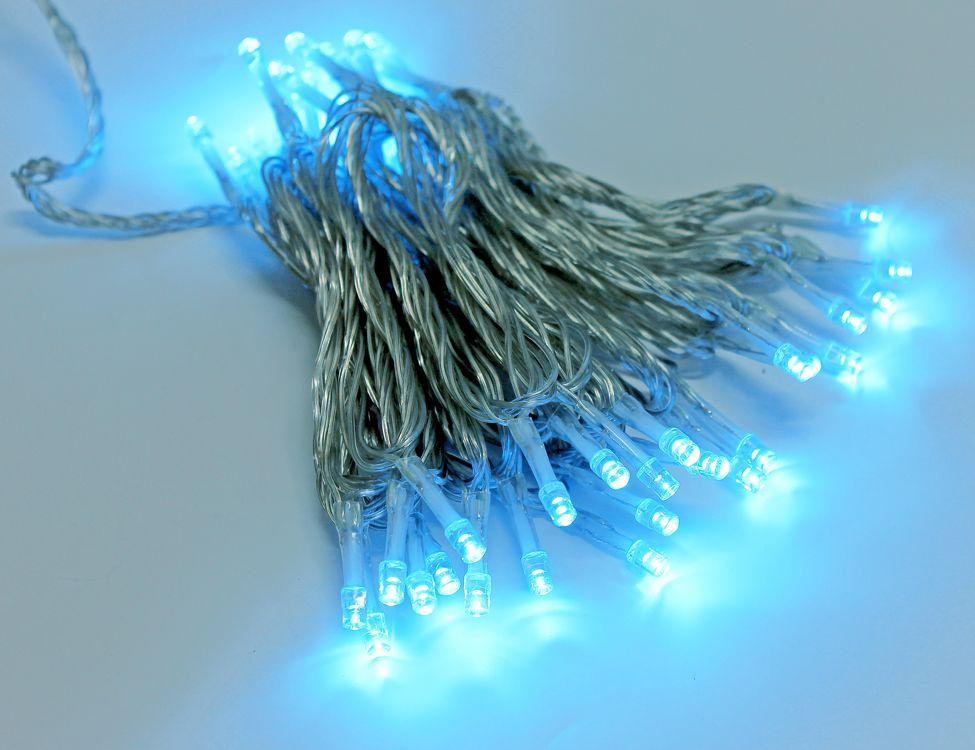 фото Новогодняя электрическая гирлянда beauty led нить-премиум класс est50-4w10-8sb 5 м голубой laitcom