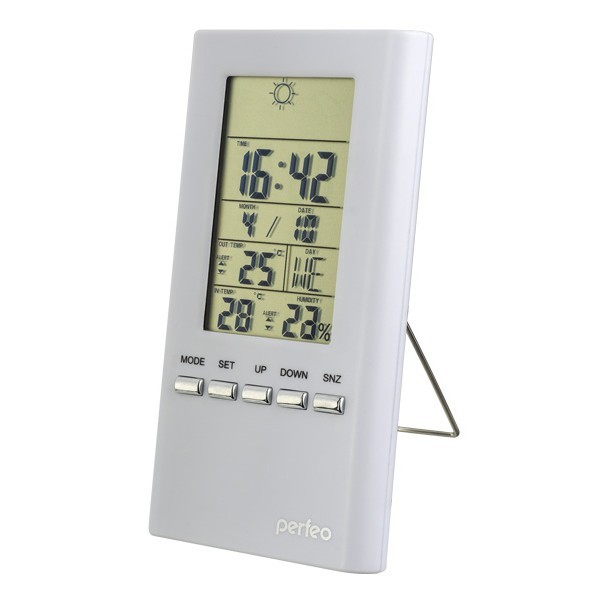 Электронные часы-метеостанция Perfeo Meteo PF-S3331F White