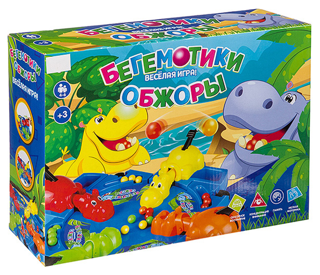 

Настольная игра "Бегемотики обжоры"