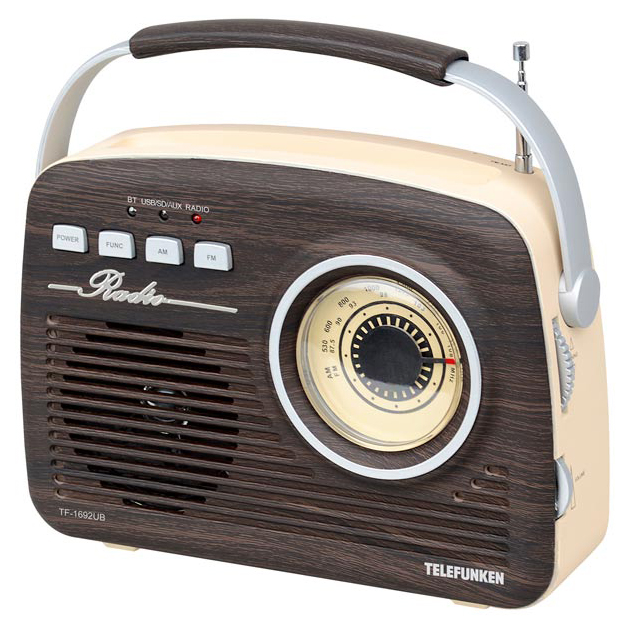 

Радиоприемник Telefunken TF-1692UB Beige/Black, TF-1692UB