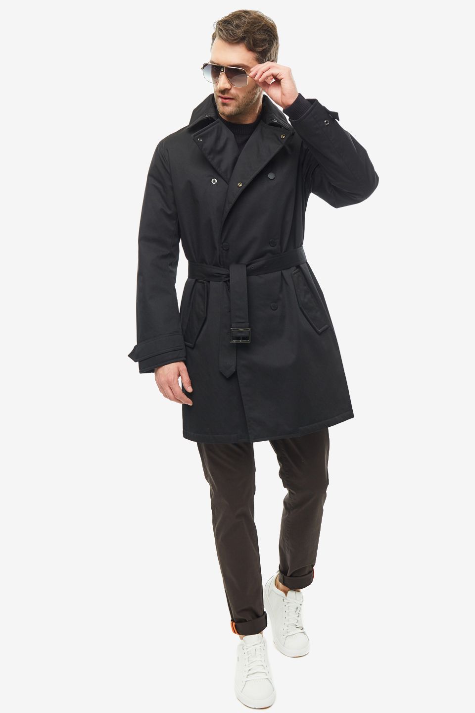 

Тренч мужской Armani Exchange 6GZL02 ZNPBZ 1200 черный L, 6GZL02 ZNPBZ 1200