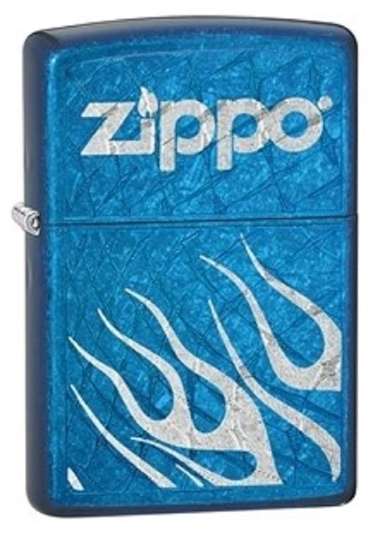 

Бензиновая зажигалка Zippo Classic 28364 Street Chrome, Синий, Classic 28364