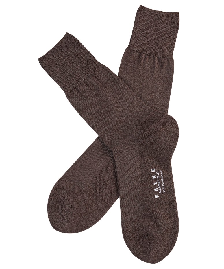 

Носки мужские FALKE Airport Plus SO коричневые 41-42, Airport Plus SO