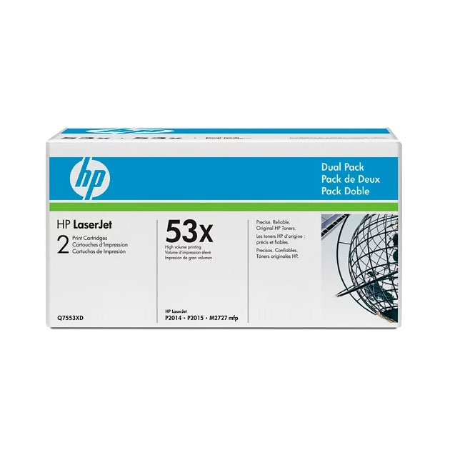 

Картридж для лазерного принтера HP Q7553XD Black, Черный, Q7553XD