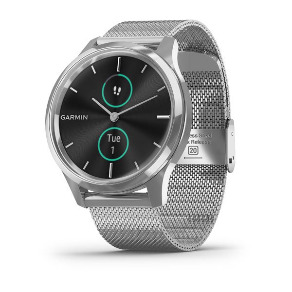 фото Спортивные наручные часы garmin vivomove luxe silver