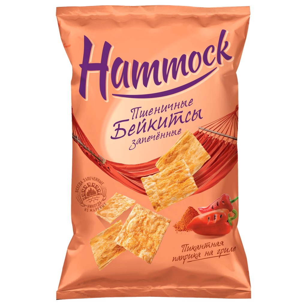 Бейкитсы Hammock пшеничные запеченные Пикантная паприка на гриле 140г