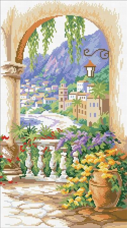 

Алмазная вышивка Паутинка Полуденная сиеста, 29x52 см, Полуденная сиеста