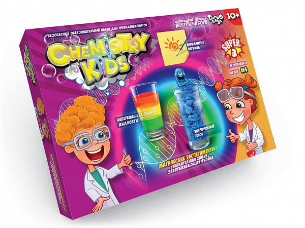 фото Набор для опытов "chemistry kids. магические эксперименты. набор 4" danko toys