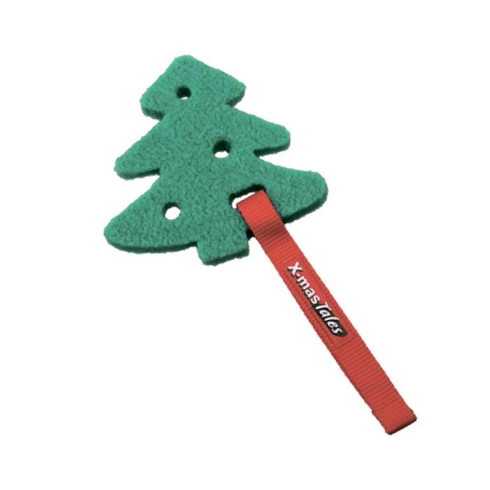фото Жевательная игрушка для собак gigwi рождественская елка, зеленый, длина 10 см