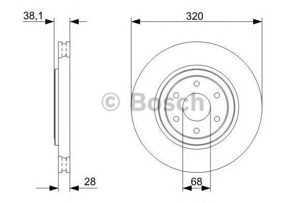 

Тормозной диск BOSCH 0986479357