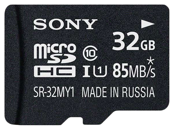 

Карта памяти Sony Micro SDHC MY1 SR-32MY1A/T 32GB, 32GB UHS-I с адаптером (SR-32MY1A/T)