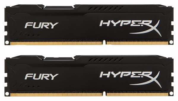 

Оперативная память HyperX FURY HX318C10FBK2/8, HyperX FURY Black
