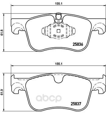 

Колодки тормозные Brembo P61116