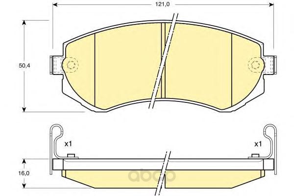 

Колодки тормозные Girling 6132089