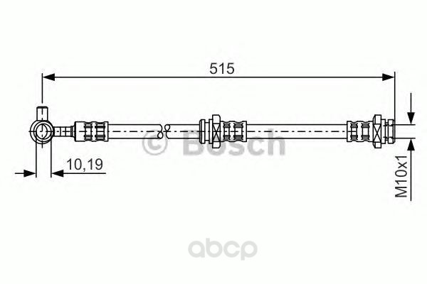фото Шланг тормозной системы bosch 1987476378 передний левый