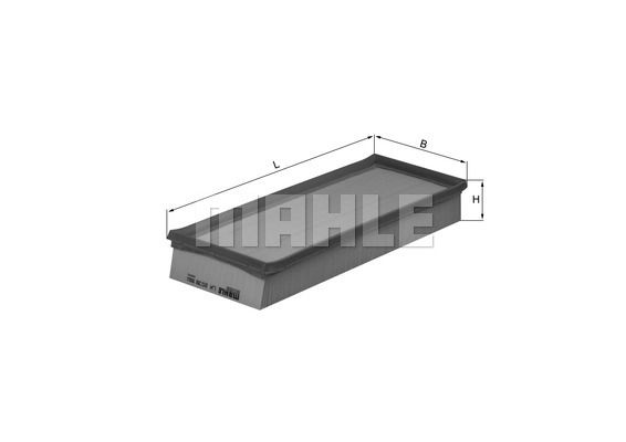 фото Фильтр воздушный knecht lx 2038 mahle/knecht