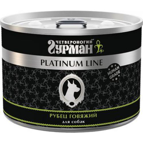 

Консервы для собак Четвероногий Гурман Platinum line, рубец говяжий, 500г, Platinum line