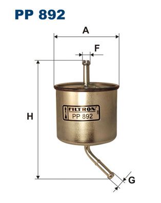 фото Фильтр топливный filtron pp892