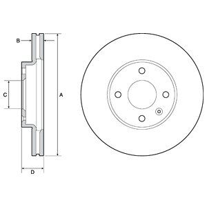 

Тормозной диск DELPHI BG4671C