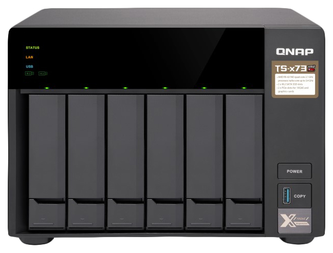 

Сетевое хранилище данных Qnap TS-673-4G, TS-673-4G