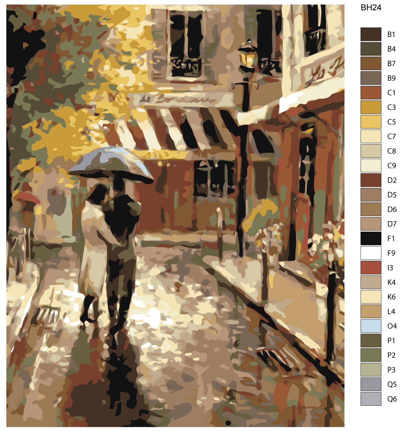 

Картина по номерам, 40 x 50, BH24, BH24