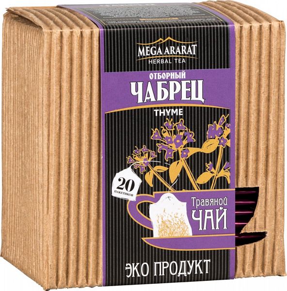 Чай травяной Mega Ararat чабрец отборный 20 пакетиков