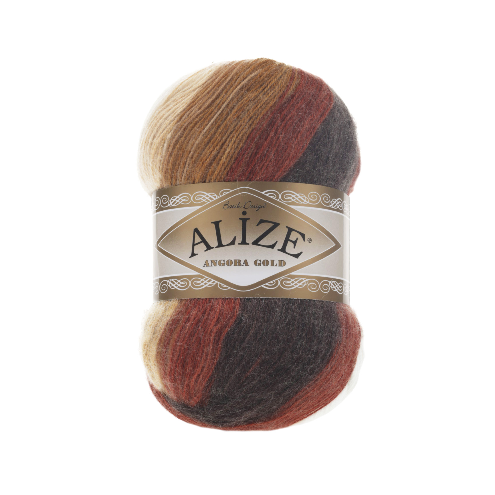 

Пряжа ALIZE Angora Gold Batik 100г, 550м (акрил, шерсть) ТУ (2626 секционный), 5 мотков, Angora Gold Batik