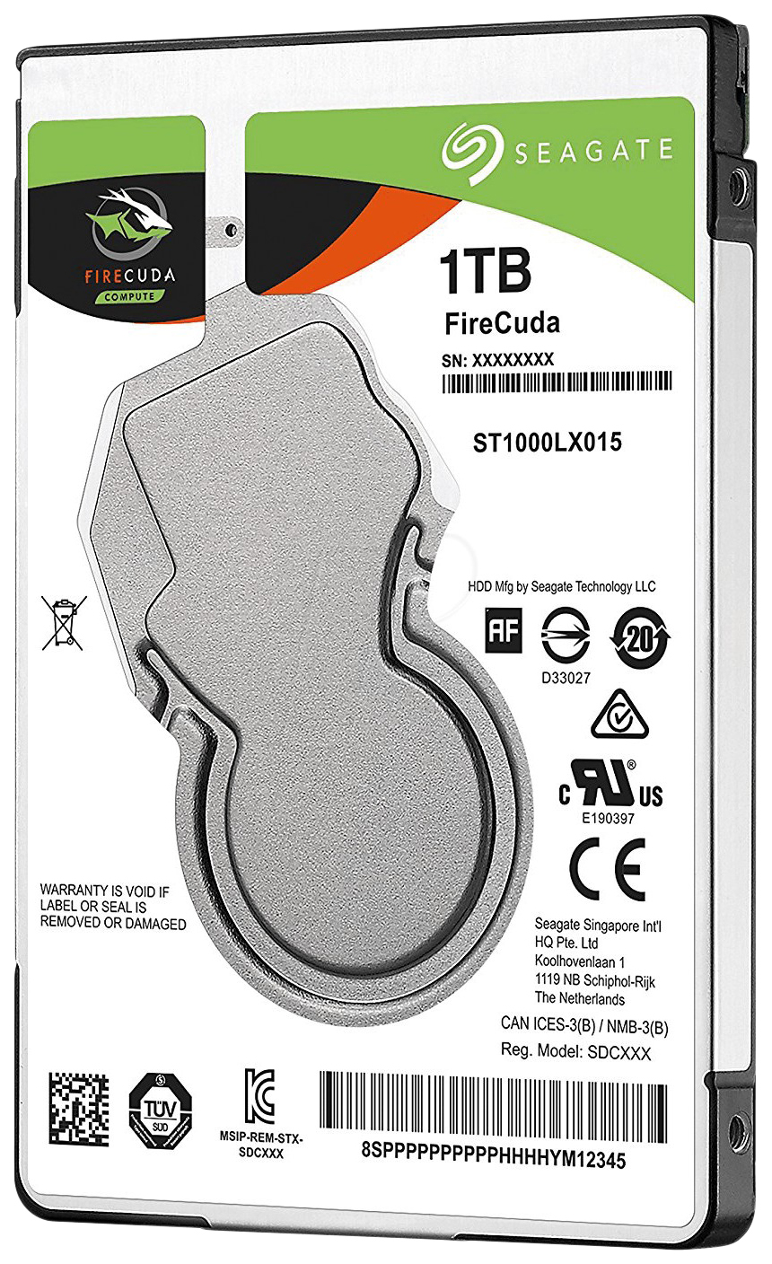 

Гибридный жесткий диск Seagate FireCuda 1ТБ (ST1000LX015), FireCuda
