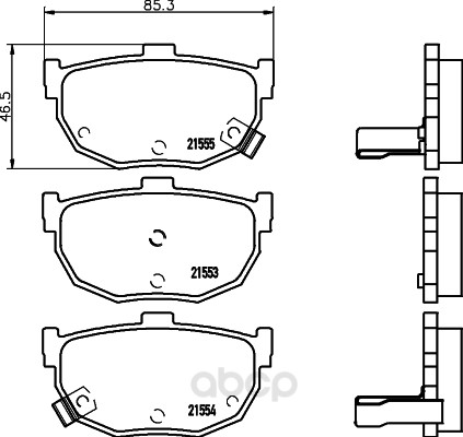 

Тормозные колодки HELLA PAGID/BEHR Nao 8DB355029491