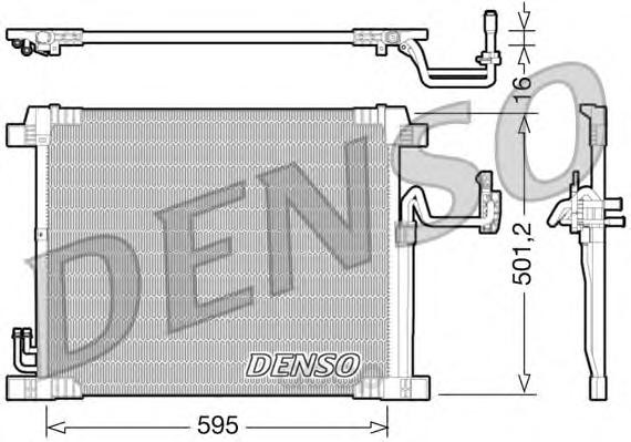 фото Радиатор кондиционера infiniti ex/fx/qx 3.5-5.0i 08 denso dcn46012