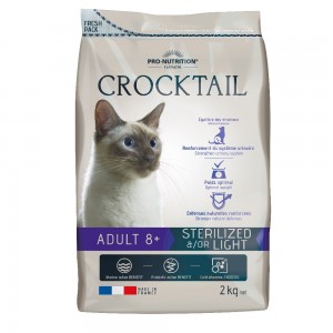 фото Сухой корм для кошек flatazor crocktail adult sterilized 8+, для пожилых, утка, рыба, 2кг