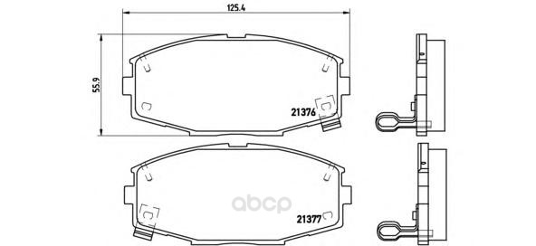 

Тормозные колодки brembo дисковые P83020