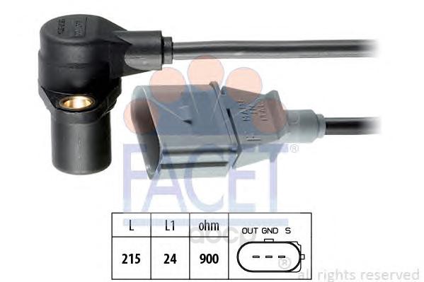 

Датчик положения коленвала Audi A3 (8L1, 8P1, 8PA Sportback) Facet 90241