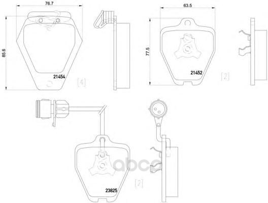 фото Колодки тормозные дисковые передние audi 100, a6 textar 2145201