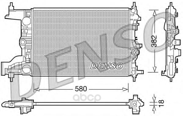 

Радиатор охлаждения двигателя DENSO DRM20094