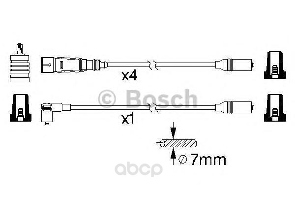 

Провода высоковольтные комплект BOSCH 0986356339