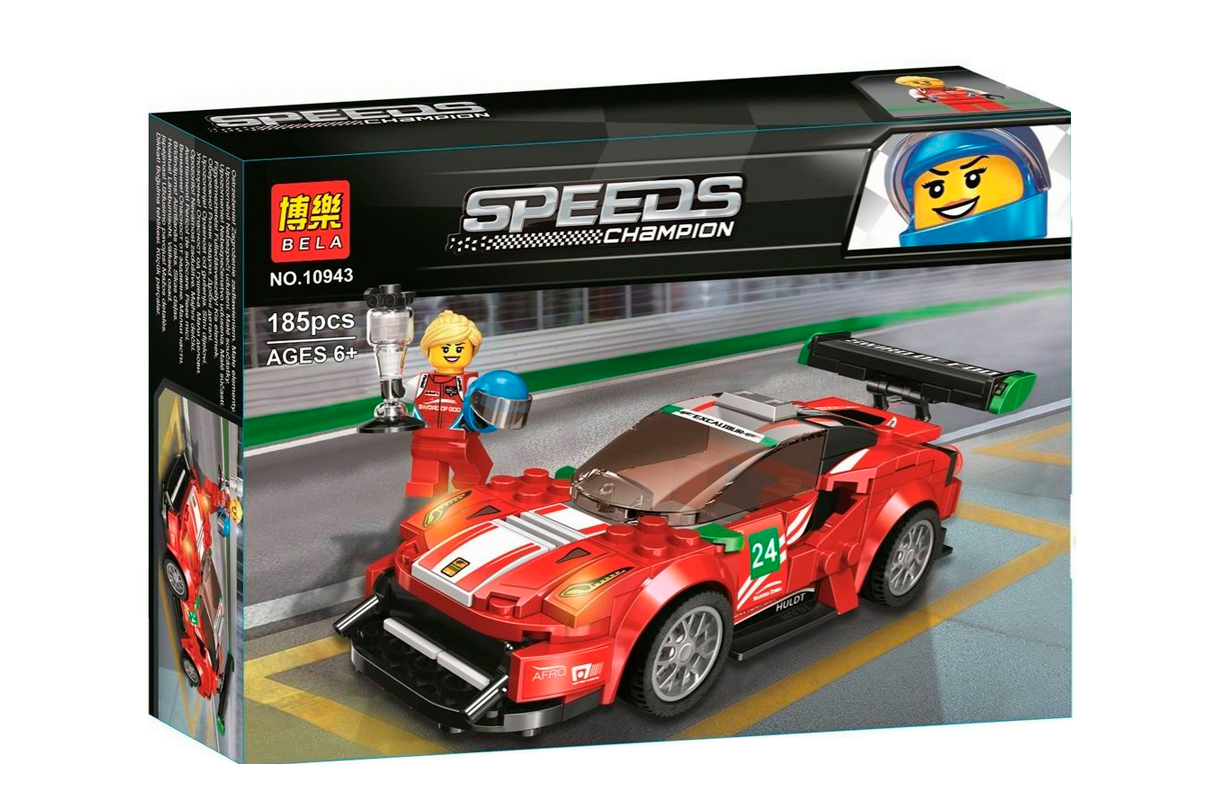 

Конструктор пластиковый BELA 10943 Ferrari 488 GT3 Scuderia Corsa, 10943