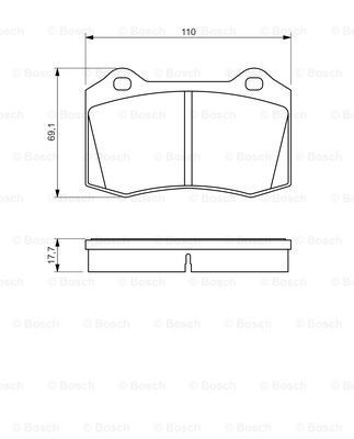 

Тормозные колодки Bosch дисковые 986494486